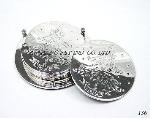 136 Iron christmas tree coaster set w/holder